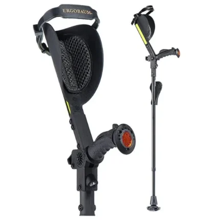 Crutches- Latest Generation Ergobaum by Ergoactives. 1 Pair of The"Pain Reduction" Crutches
